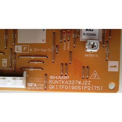 BACKLIGHT INVERSOR / SHARP RUNTKA327WJZZ  / QKITF0190S1P2(75) / MODELO LC-52D64U - Imagen 2